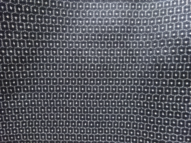 JAPANESE KIMONO / ANTIQUE DORO OSHIMA TSUMUGI100 TORTOISESHELL MENS KI